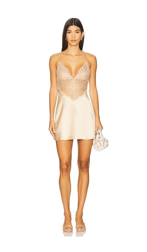 retrofete Aurora Lace Dress in Beige by RETROFETE