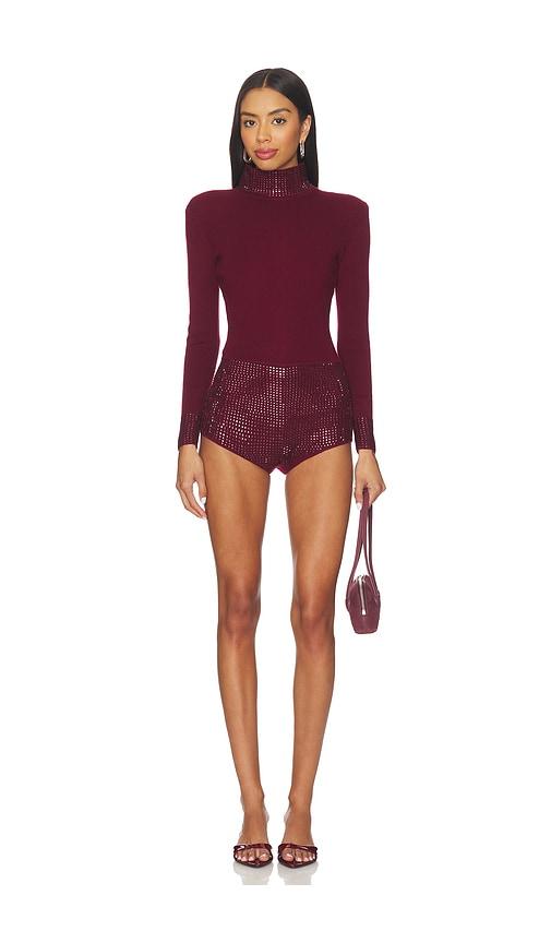 retrofete Bethanie Romper in Burgundy by RETROFETE