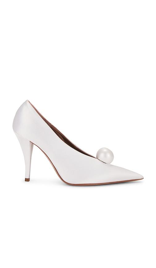 retrofete Corinna Satin Heel in White by RETROFETE