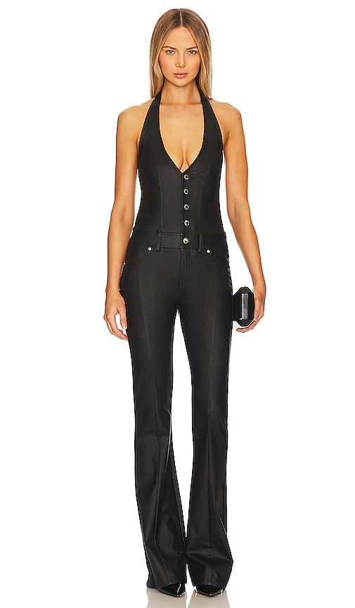 retrofete Cynthia Jumpsuit in Black by RETROFETE