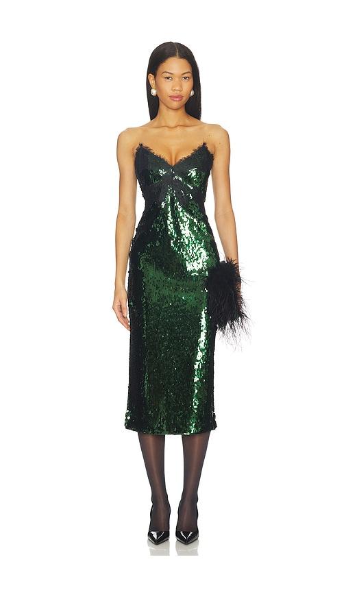 retrofete Ellen Dress in Dark Green by RETROFETE