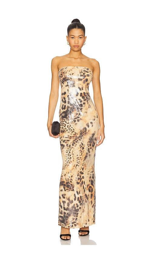 retrofete Ember Dress in Brown by RETROFETE