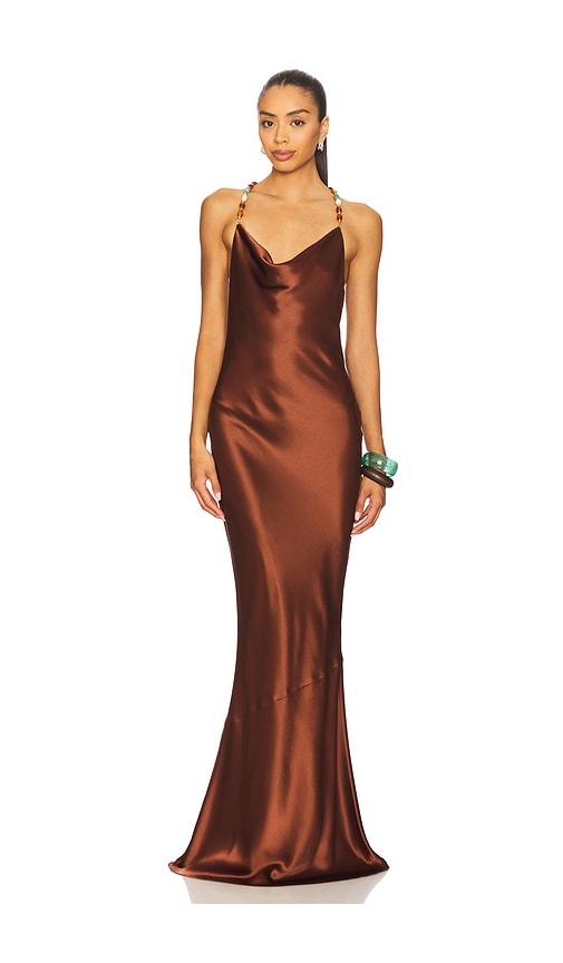 retrofete Finley Dress in Brown by RETROFETE