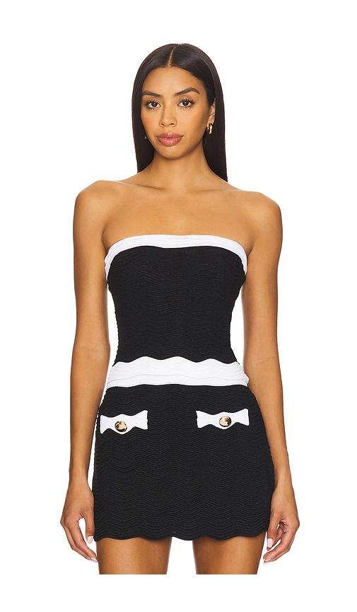 retrofete Hart Knit Top in Black by RETROFETE