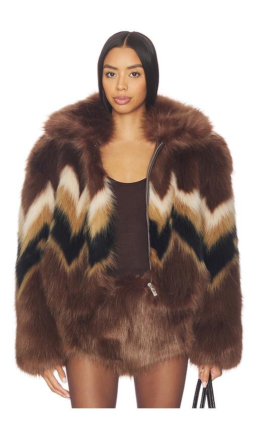 retrofete Ismay Bomber in Brown by RETROFETE