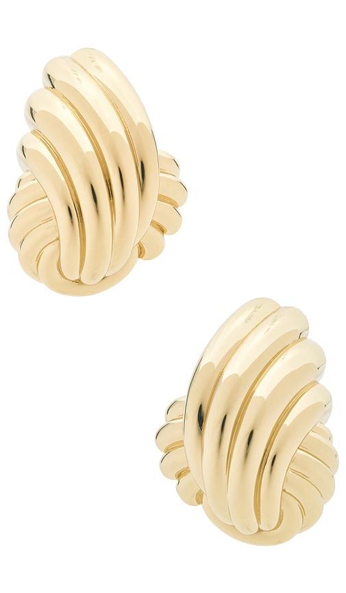 retrofete Jill Earring in Metallic Gold by RETROFETE