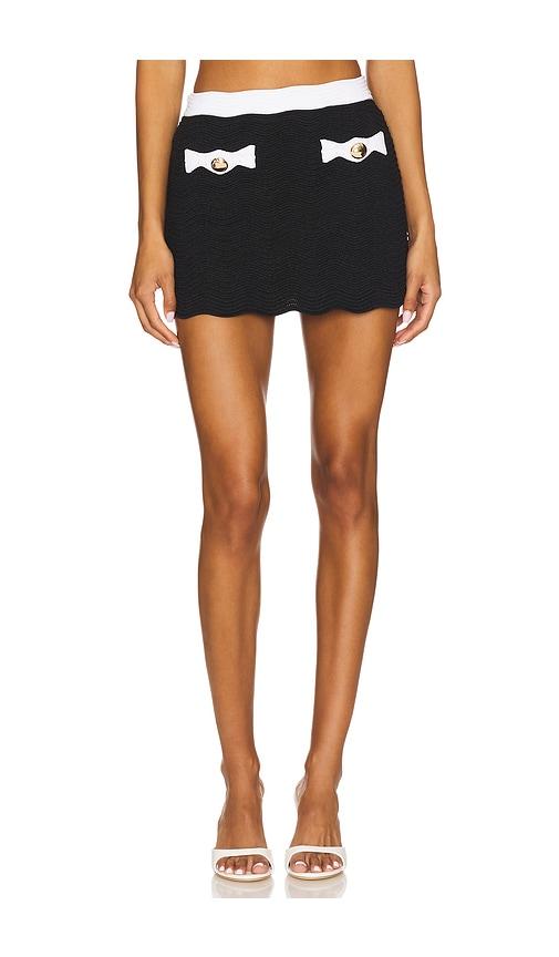 retrofete Katanna Knit Skirt in Black by RETROFETE