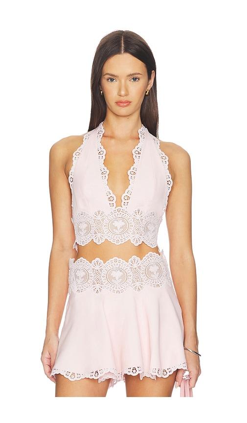 retrofete Kismet Top in Pink by RETROFETE