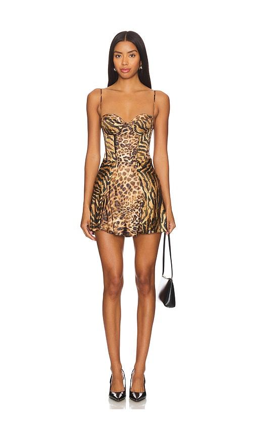 retrofete Kyona Dress in Brown by RETROFETE