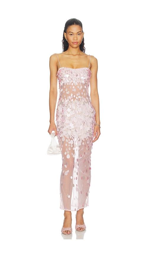retrofete Mischa Midi Dress in Pink by RETROFETE