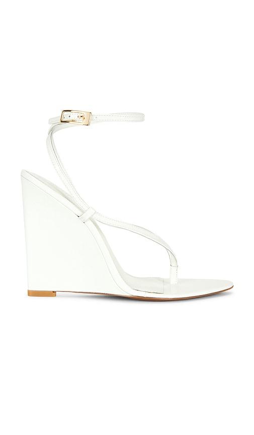 retrofete Namby Wedge Sandal in White by RETROFETE
