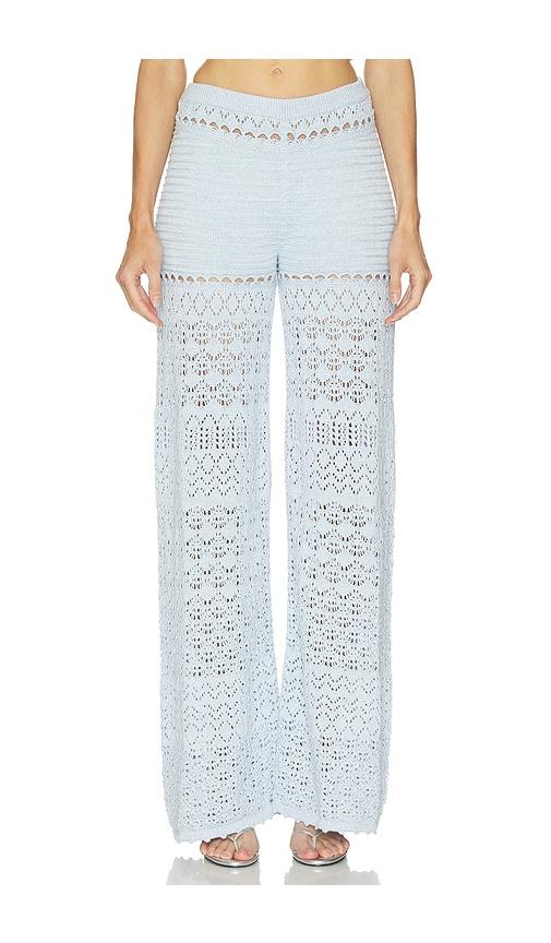 retrofete Ornelie Crochet Pant in Blue by RETROFETE