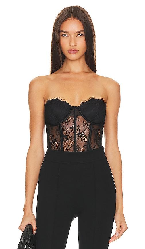 retrofete Otto Bodysuit in Black by RETROFETE