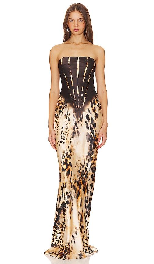 retrofete Shayna Silk Dress in Neutral by RETROFETE
