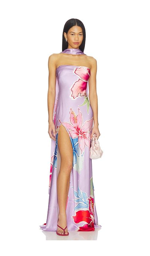 retrofete Tizzy Dress in Lavender,Fuchsia by RETROFETE