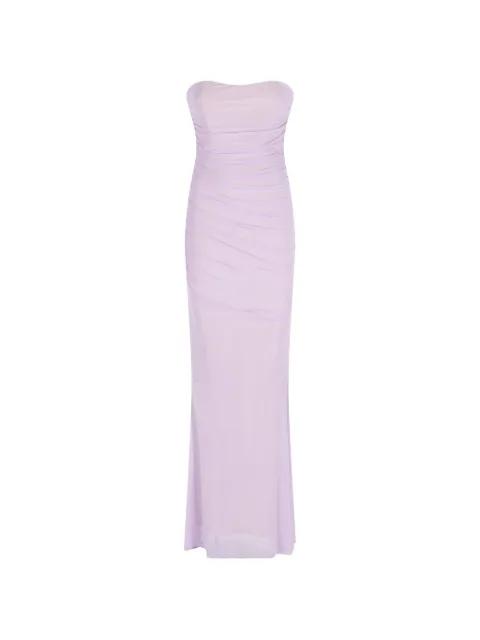 ruched-strapless dress by RETROFETE
