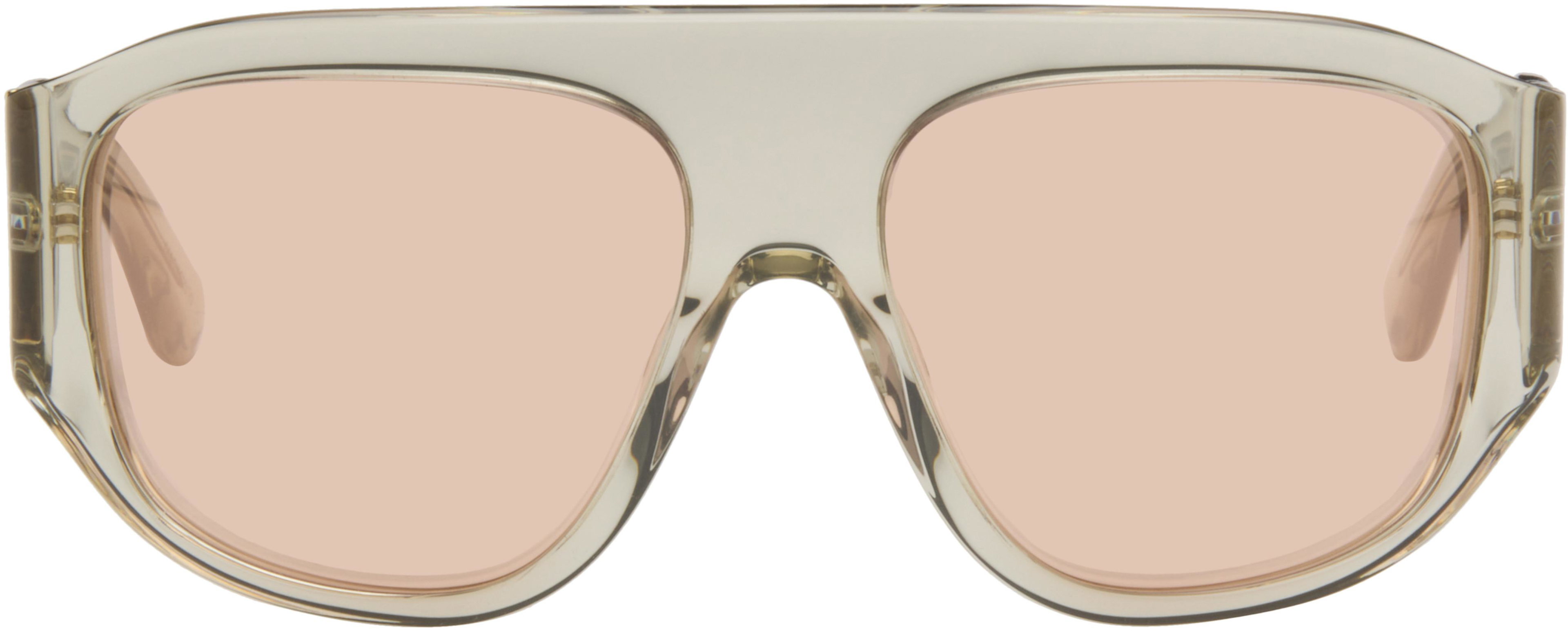 Beige Biscotto Sunglasses by RETROSUPERFUTURE