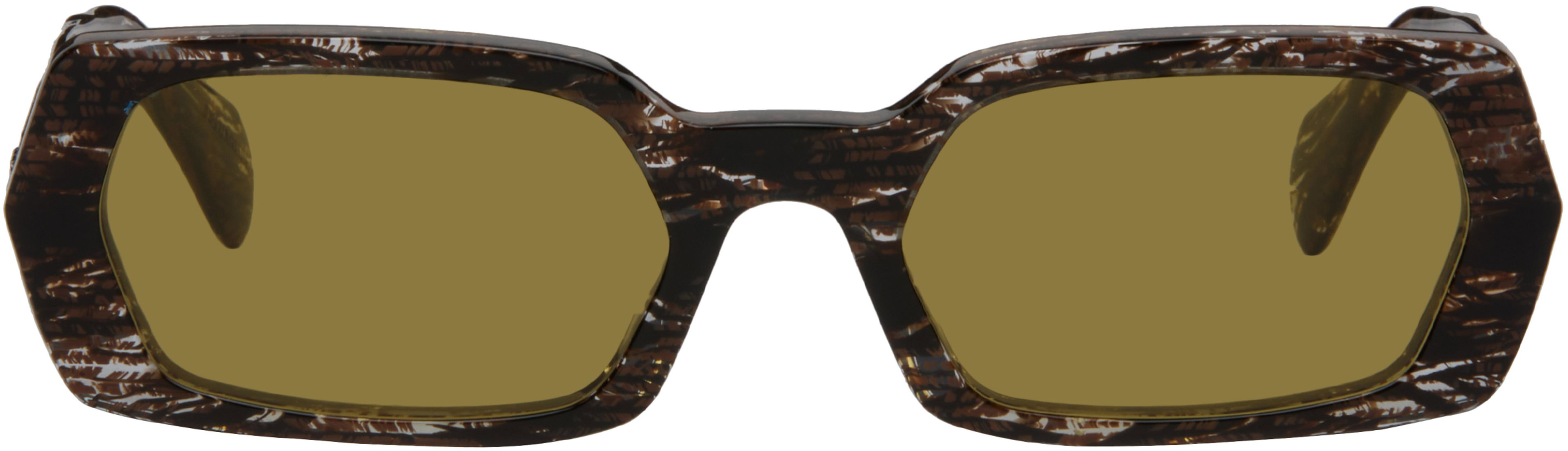 Brown 'L'Altro' Sunglasses by RETROSUPERFUTURE