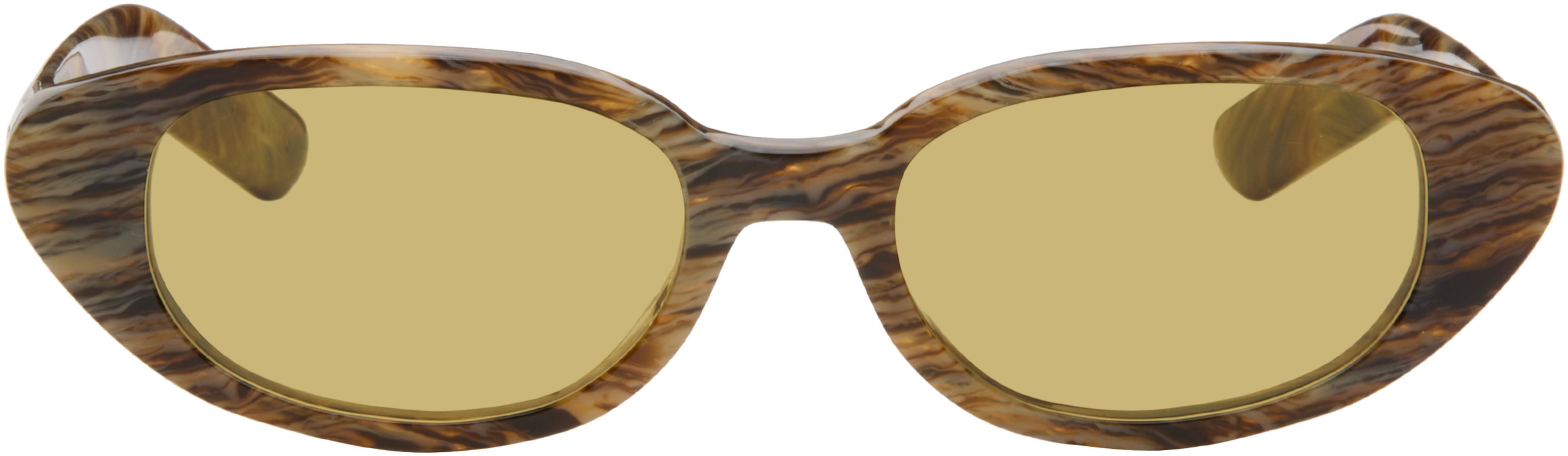 Brown Vega Sunglasses by RETROSUPERFUTURE