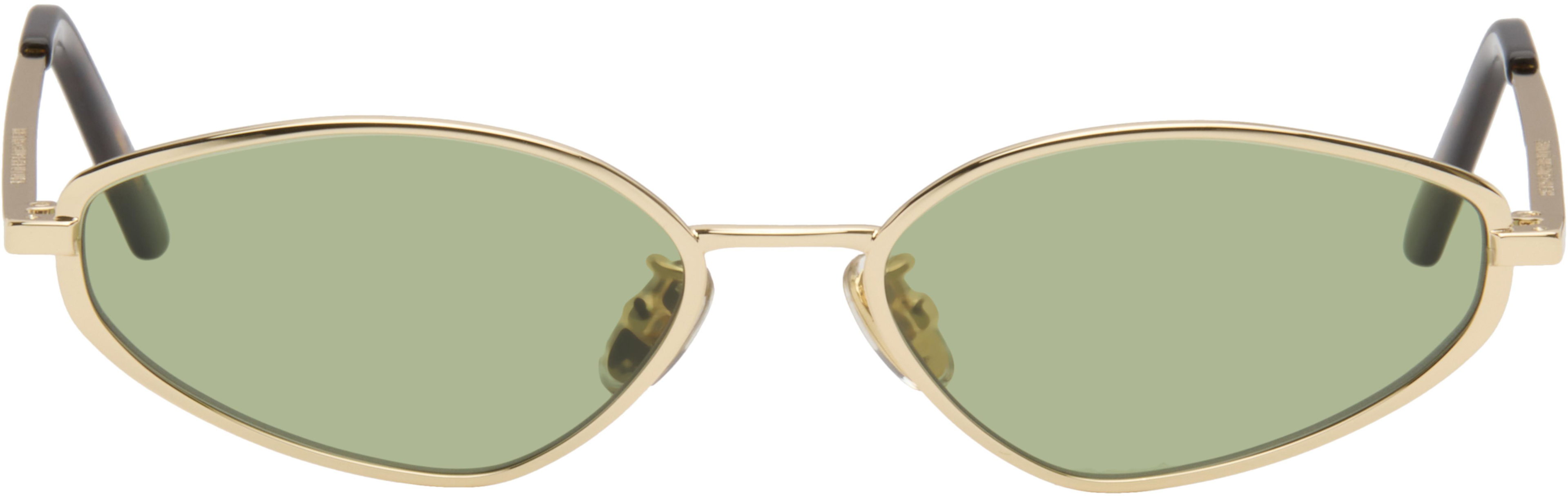 Gold Zyra Sunglasses by RETROSUPERFUTURE