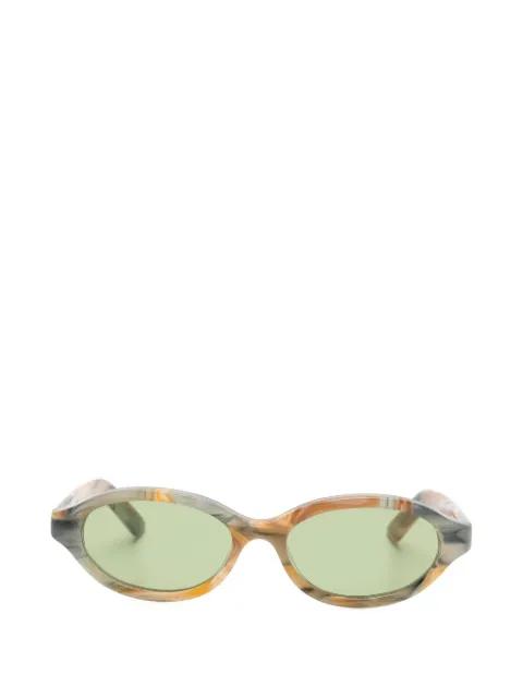 patterned oval-frame sunglasses by RETROSUPERFUTURE