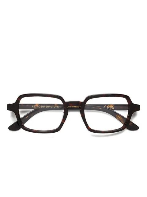 rectangle-frame tortoiseshell glasses by RETROSUPERFUTURE