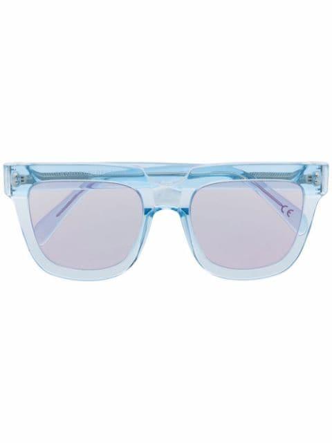 transparent-effect oversize-frame sunglasses by RETROSUPERFUTURE