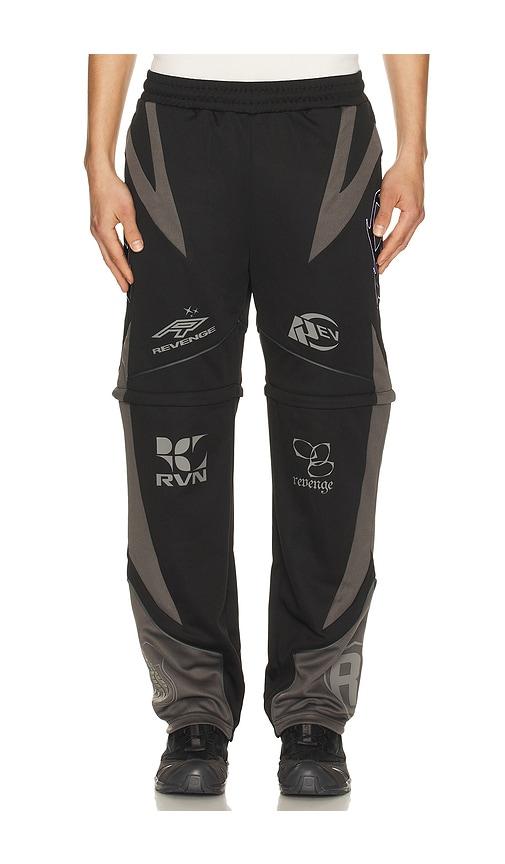 Revenge Racer Patch Convertible Pant in Black by REVENGE