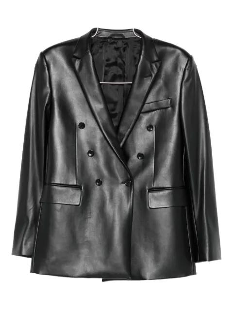 double-breasted leather jacket by REVERES 1949