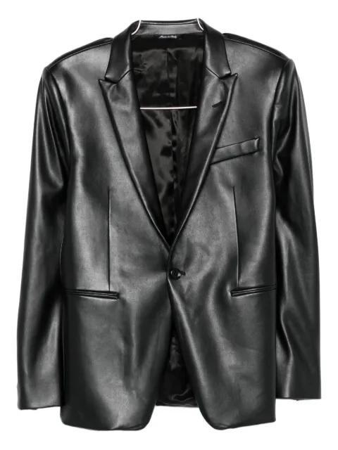 single-breasted leather jacket by REVERES 1949