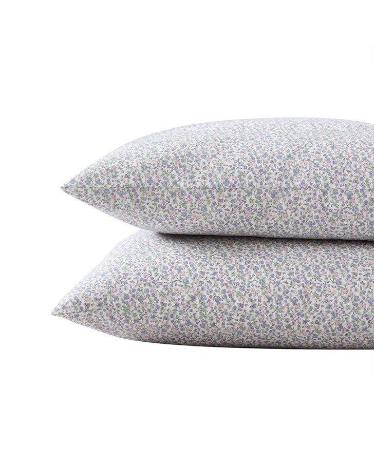 Emogene Purple Cotton Percale Standard Pillowcase Pair by REVMAN