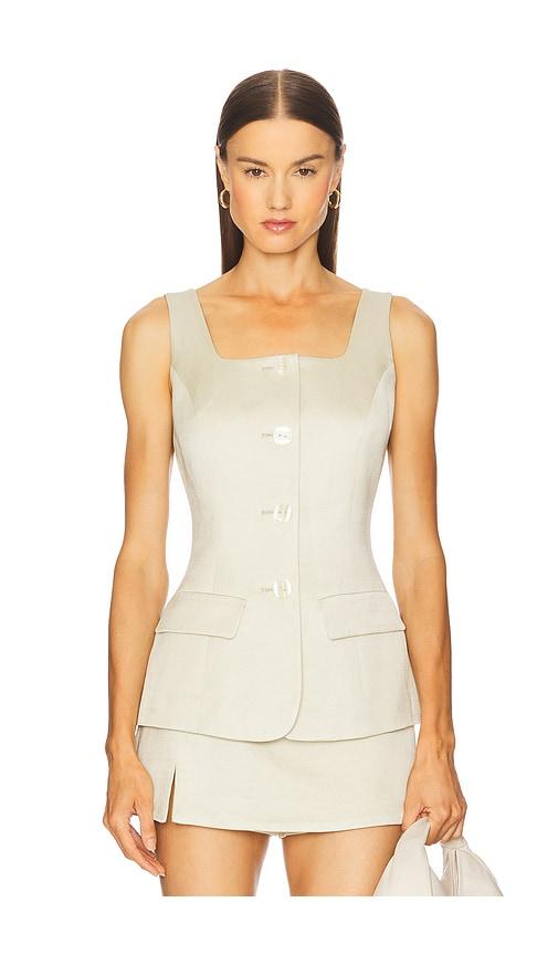 REVOLVE x JJ Vest Top in Green by REVOLVE X JJ