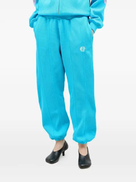 logo-embroidery track pants by REWARD IF FOUND