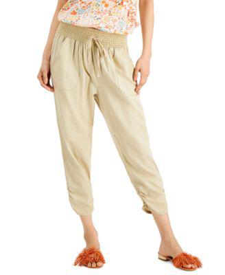 Juniors' Ruched-Hem Jogger Pants by REWASH