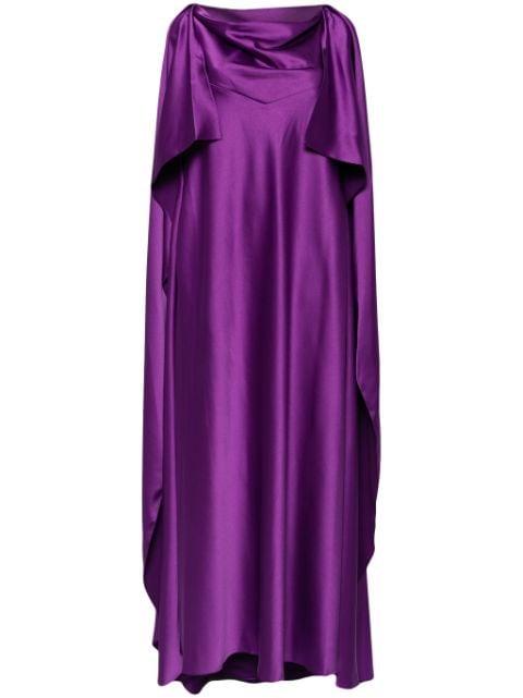 Wafa Plum dress by RHEA COSTA