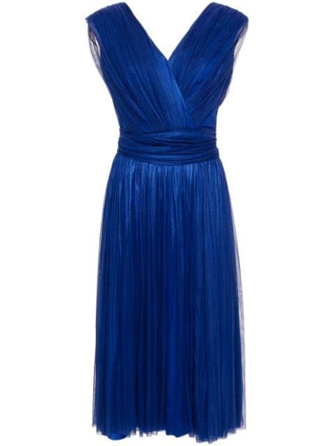 draped midi dress by RHEA COSTA