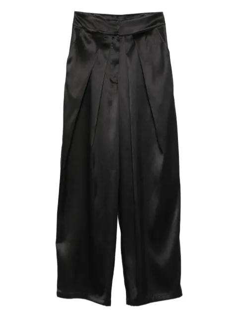 Romanain taffeta pleated trousers by RHIZOME
