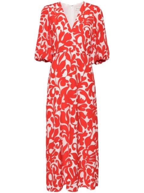 Ina printed midi dress by RHODE