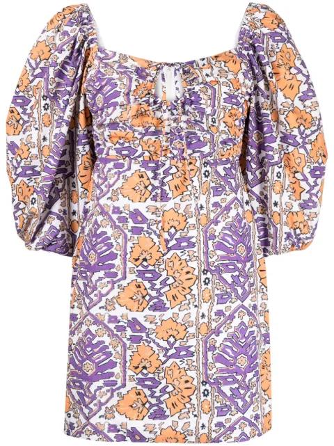 Jeanne graphic-print dress by RHODE