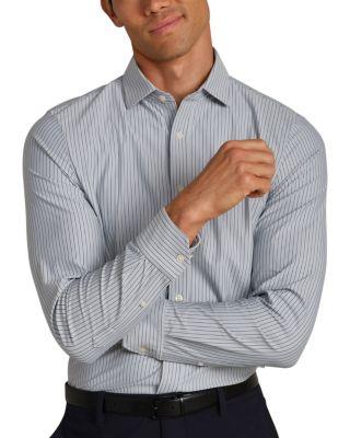 Commuter Semi Spread Collar Slim Fit Button Down Shirt by RHONE