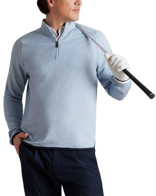 Founders Textured Quarter-Zip Golf Sweater by RHONE