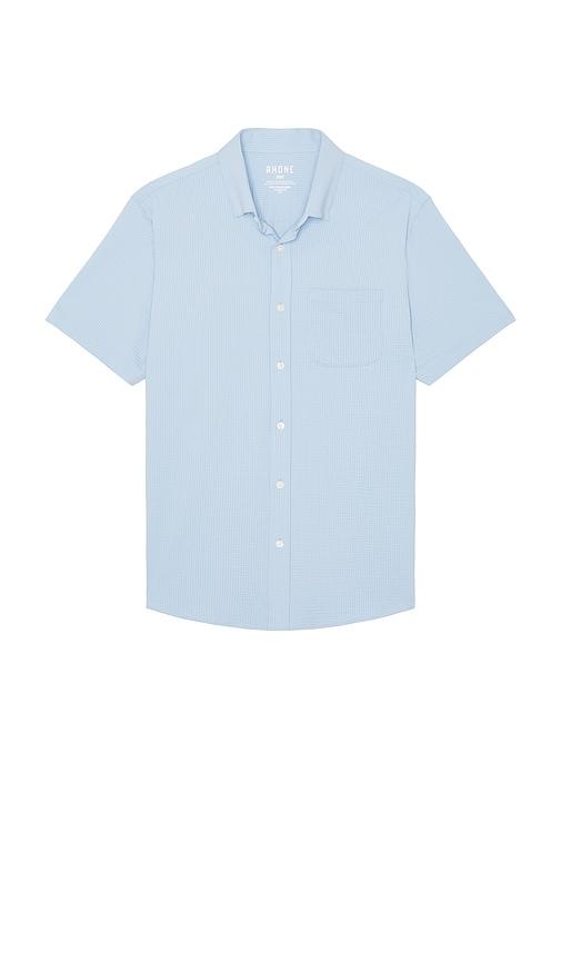 Rhone Commuter Seersucker Shirt in Baby Blue by RHONE Rhone Commuter Seersucker Shirt in Baby Blue by RHONE