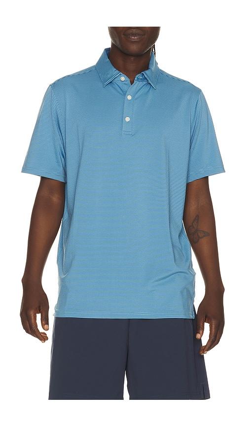 Rhone Drive Time Polo in Blue by RHONE