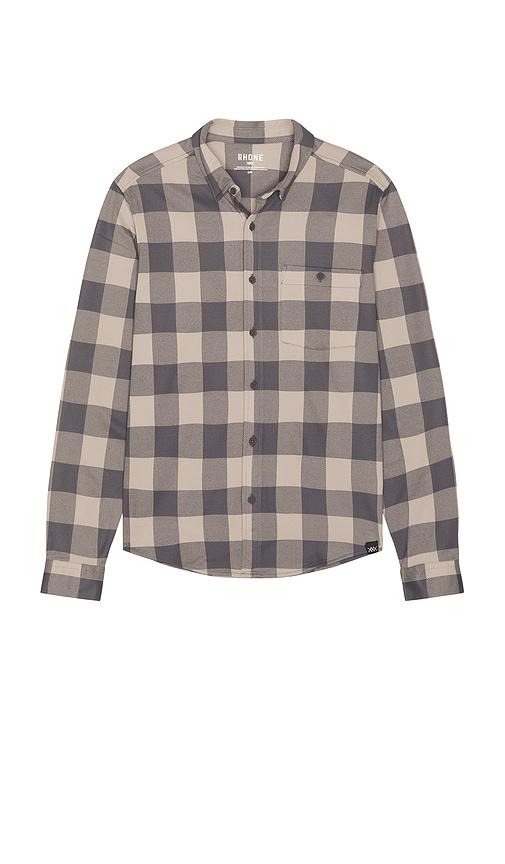 Rhone Hardy Flannel Shirt in Brown by RHONE