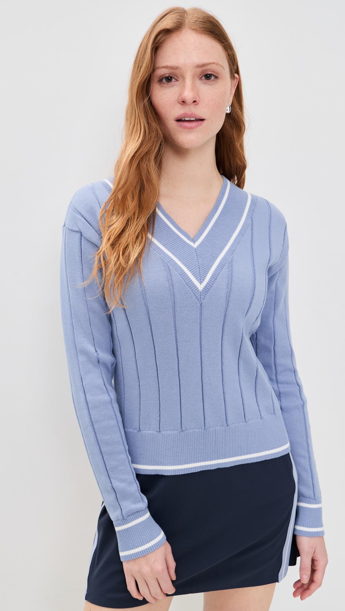 Varsity Cable Knit Sweater by RHONE