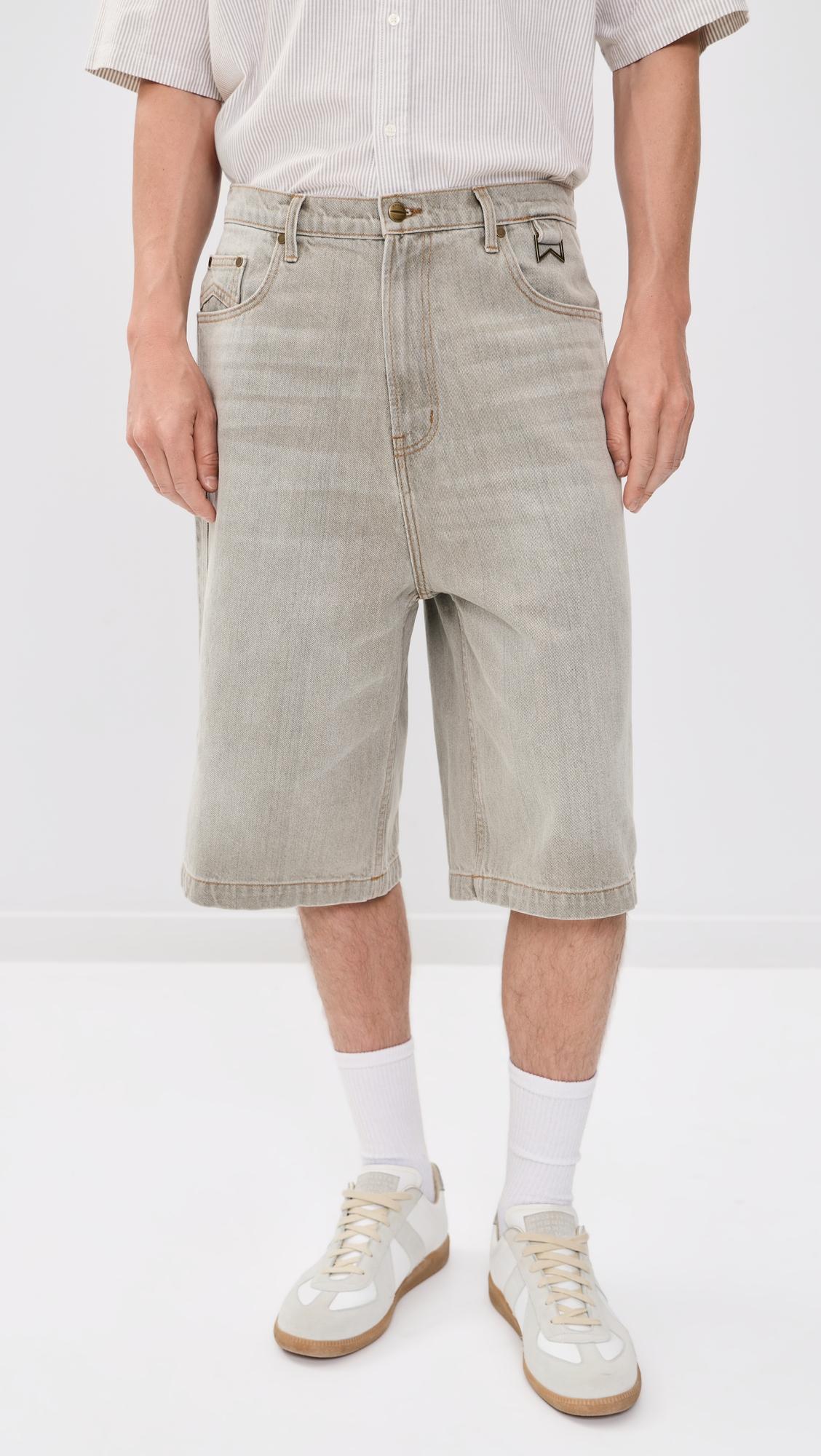 Baggy Traxedo Denim Shorts 13" by RHUDE