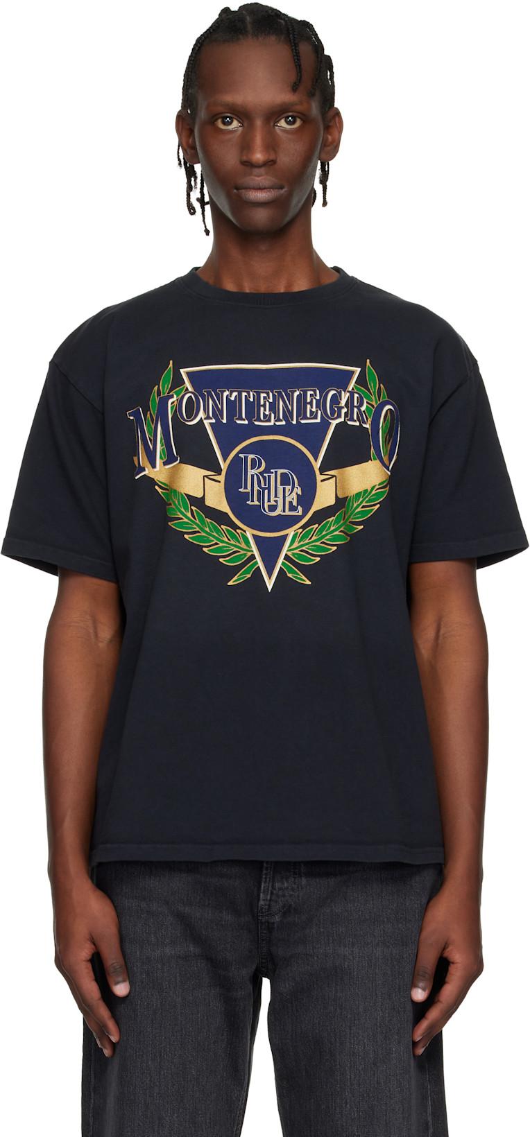 Black Montenegro Regatta T-shirt by RHUDE