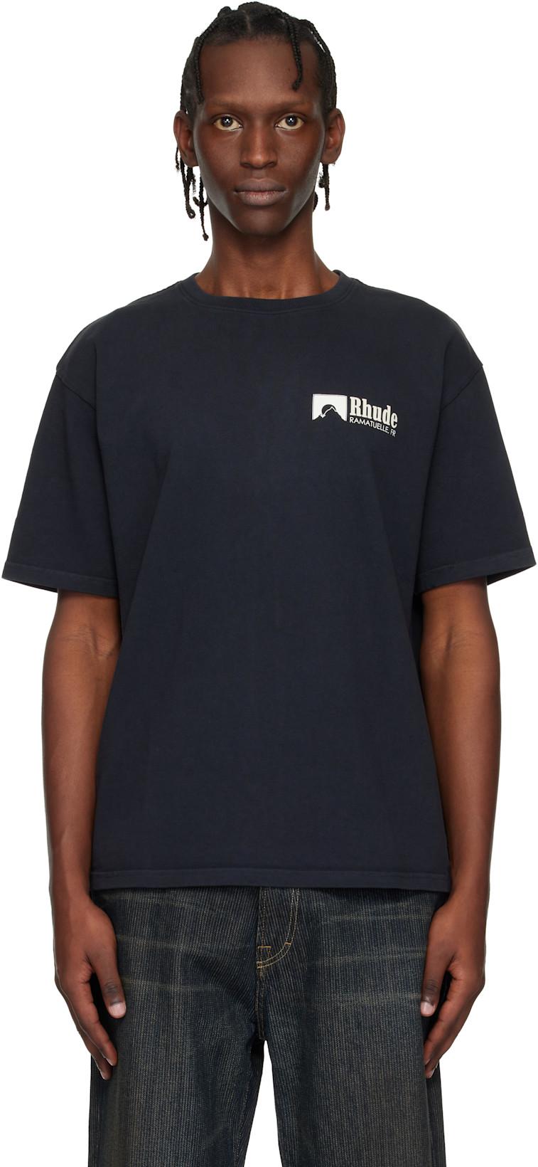 Black Ramatuelle Intl Racing T-shirt by RHUDE