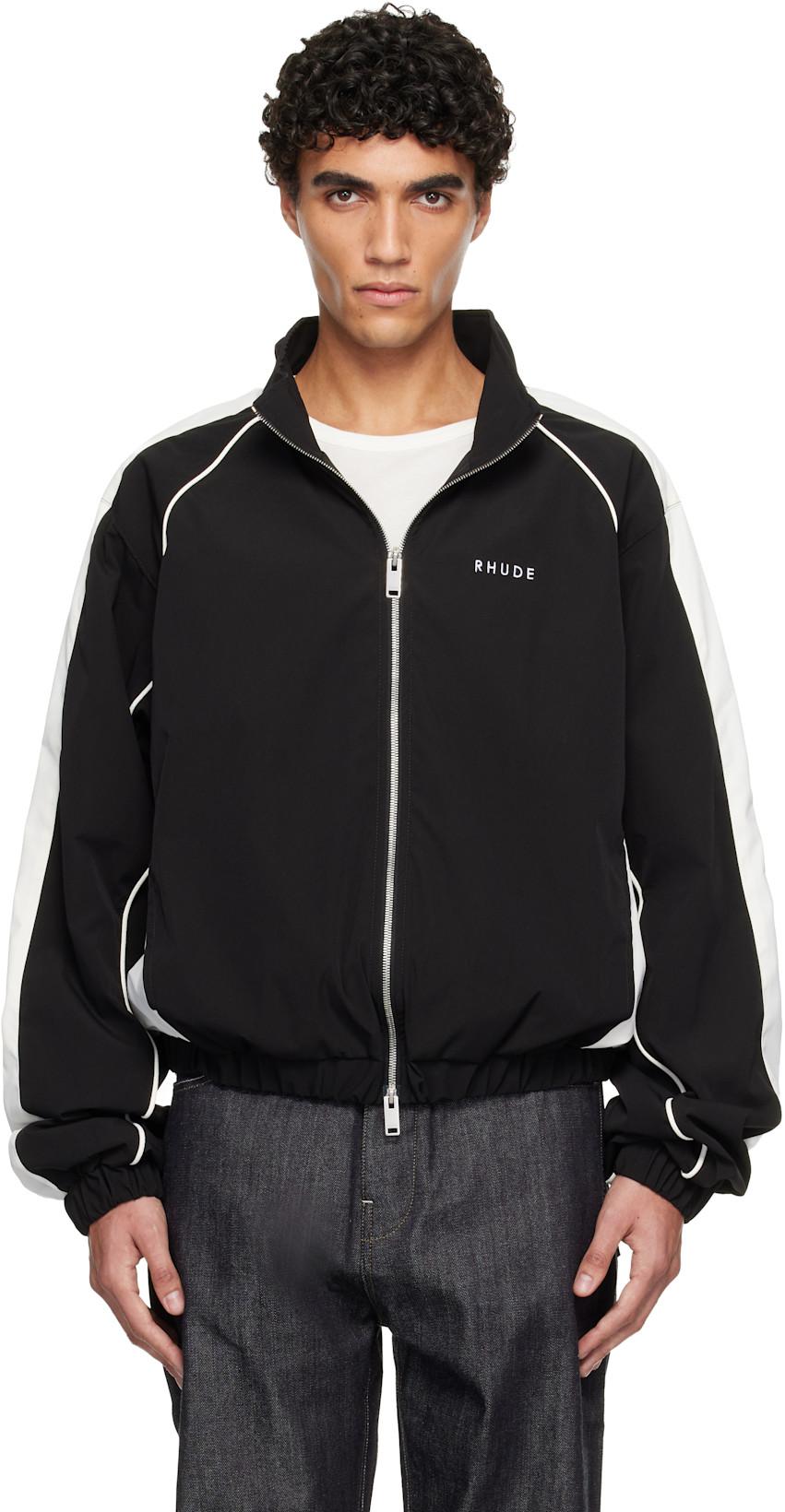 Black Ramona Piping Track Jacket by RHUDE