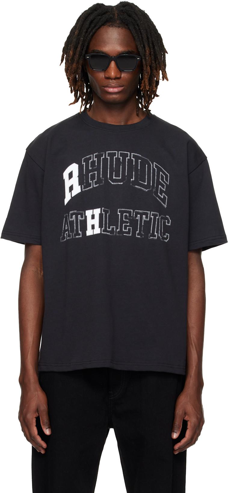 Black 'Rhude Athletic' T-shirt by RHUDE